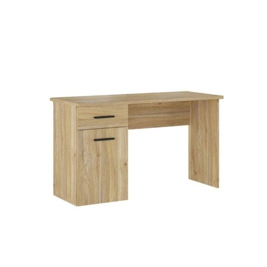 Escritorio Basik Line New Aura Armario Cajón Natural 72x120x49,8 cm