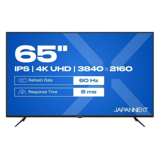 Monitor JAPANNEXT JN-IPS650UHD60F 65" UltraHD 4K 60Hz IPS HDR Altavoces Integrados