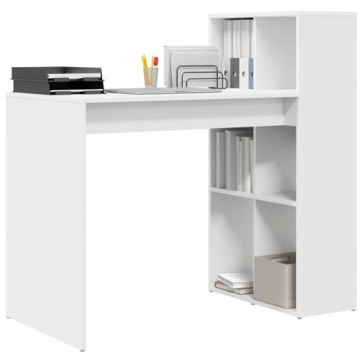 Escritorio vidaXL Marsella Estantería Lateral Blanco 103x108x55 cm