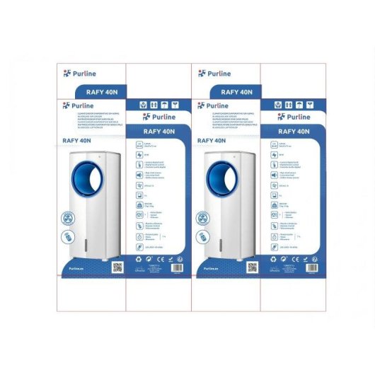 Climatizador evaporativo Purline RAFY 40N sin aspas 80W 15m²
