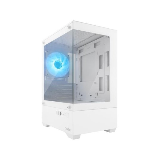 Carcasa Coolbox GM200 Vision Lite Blanca USB-C 3.2 Gen1 Sin Fuente