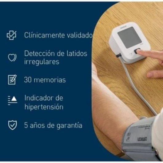 Tensiómetro Omron M2 Essential validado clínicamente