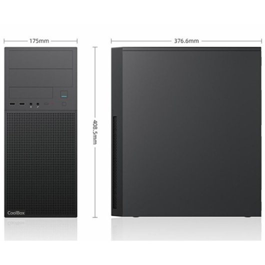 Caja para PC Coolbox A780 con fuente 500W Force BR-500 80+ Bronce USB-C 3.2 Gen1