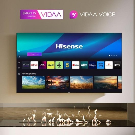 TV Hisense LED 75E77NQ 75" 4K UltraHD 144Hz Smart TV VIDAA HDR10+ Dolby Vision Game Bar