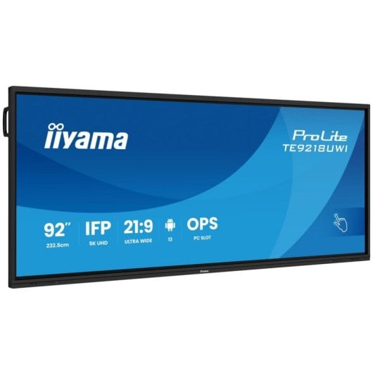 Ecrã de sinalização iiyama TE9218UWI-B1AG 5K Ultra HD 91.5" tátil WiFi