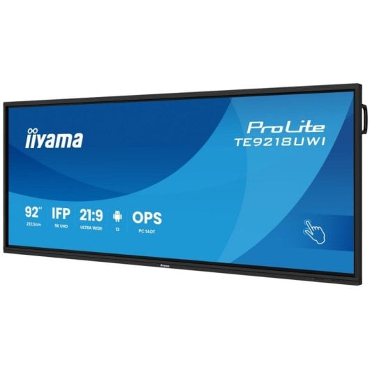 Ecrã de sinalização iiyama TE9218UWI-B1AG 5K Ultra HD 91.5" tátil WiFi