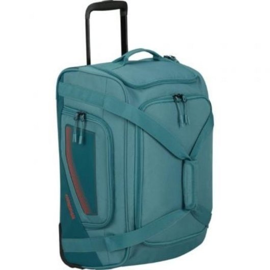 Bolsa de Viaje American Tourister City Racer S 55x35x25cm 2 Ruedas Azul Verdoso
