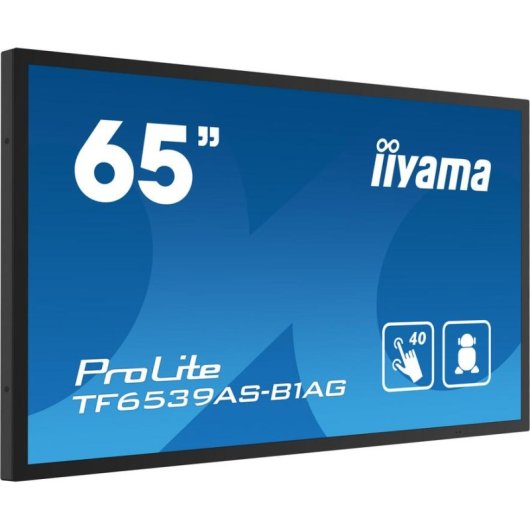 Monitor iiyama TF6539AS-B1AG 64,5" UltraHD 4K 60Hz IPS Tátil XL Som Integrado