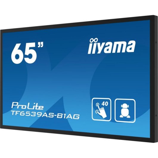 Monitor iiyama TF6539AS-B1AG 64,5" UltraHD 4K 60Hz IPS Tátil XL Som Integrado