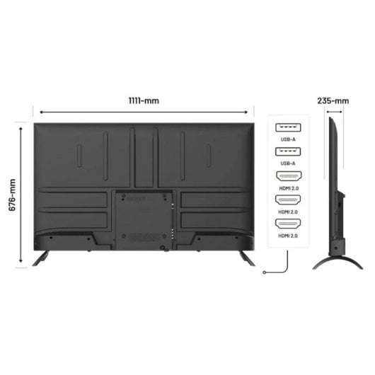 Monitor JAPANNEXT JN-IPS500UHD60F 50" UltraHD 4K 60Hz IPS HDR Altavoces Integrados