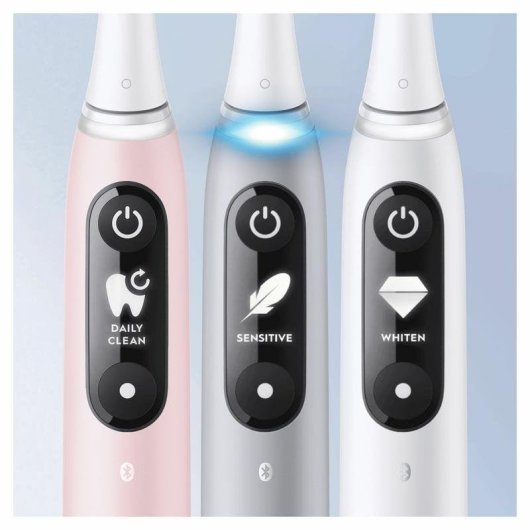 Cepillo de Dientes Oscilante Rotativo Braun Oral-B iO 6S 5 Modos 2 Cabezales Sensor de Presión Temporizador Estuche
