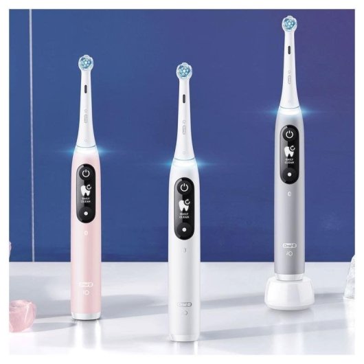 Cepillo de Dientes Oscilante Rotativo Braun Oral-B iO 6S 5 Modos 2 Cabezales Sensor de Presión Temporizador Estuche