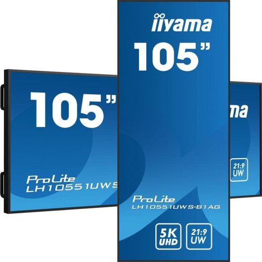 Monitor iiyama LH10551UWS-B1AG 105" UltraWide 5K IPS LED 60Hz Pantalla XL Señalización Digital