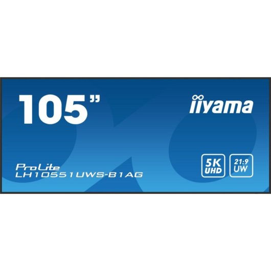 Monitor iiyama LH10551UWS-B1AG 105" UltraWide 5K IPS LED 60Hz Pantalla XL Señalización Digital