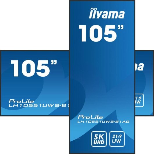 Monitor iiyama LH10551UWS-B1AG 105" UltraWide 5K IPS LED 60Hz Pantalla XL Señalización Digital