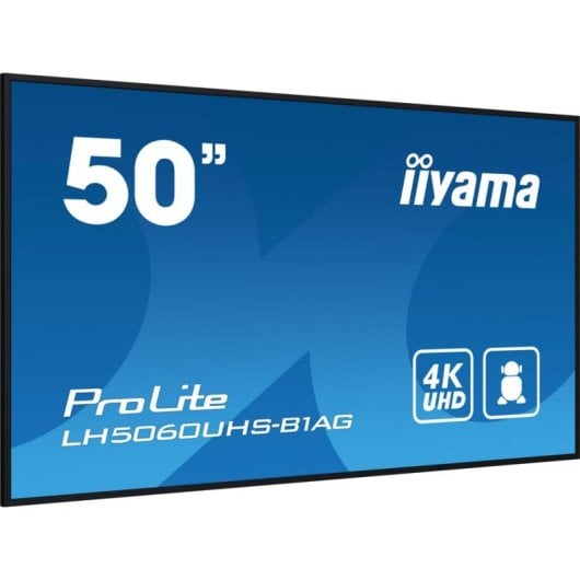 Pizarra de caballete digital iiyama LH5060UHS-B1AG 49.5" 4K Ultra HD WiFi Android 11