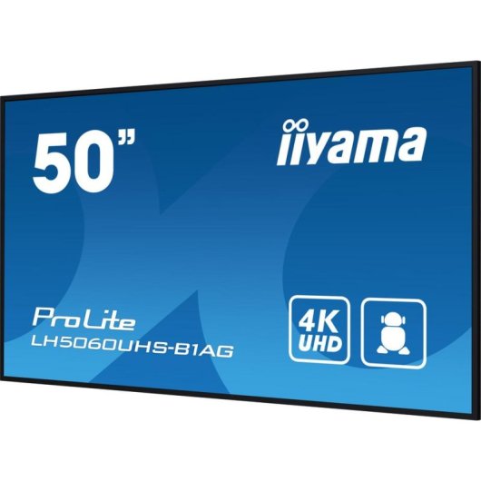 Pizarra de caballete digital iiyama LH5060UHS-B1AG 49.5" 4K Ultra HD WiFi Android 11