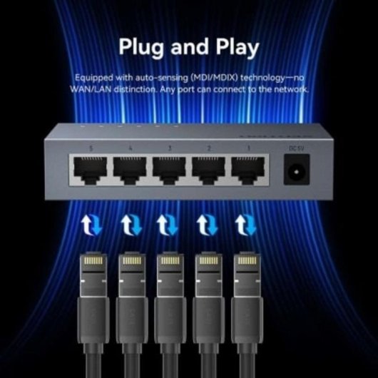 Netzwerk-Switch Vention ITDH0-EU 5 Gigabit-Ports
