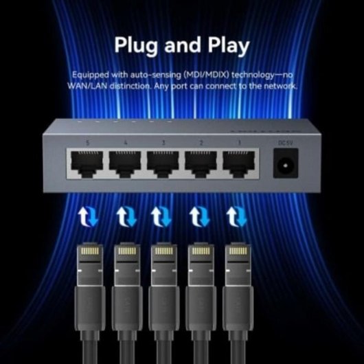 Netzwerk-Switch Vention ITDH0-EU 5 Gigabit-Ports
