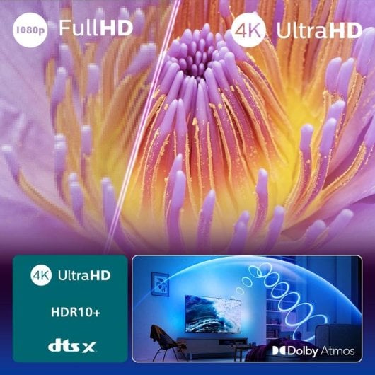 TV Philips QLED 65PUS8500 65" 4K UltraHD 60Hz Smart TV Titan OS HDR10+ Ambilight