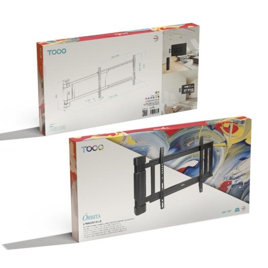 TooQ LPM4381XL-B Soporte TV Pared Eléctrico 32 a 75" VESA 200x200 a 600x400 Máx 50Kg