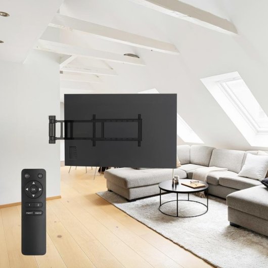 TooQ LPM4381XL-B Soporte TV Pared Eléctrico 32 a 75" VESA 200x200 a 600x400 Máx 50Kg