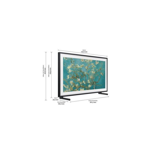 TV Samsung QLED The Frame GQ32LS03CBU 32" Full HD 50Hz Smart TV Tizen HDR10+ Moldura Personalizável