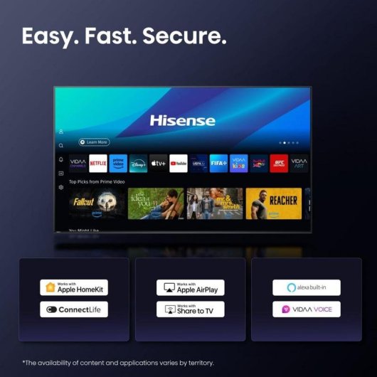 TV Hisense QLED 65E77Q PRO 65" 4K UltraHD 144Hz Smart TV VIDAA HDR10+ Dolby Vision Gaming