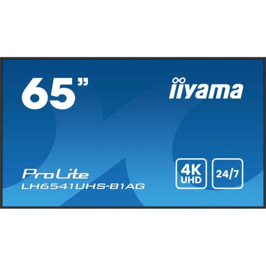 Écran PC iiyama LH6541UHS-B1AG 64,5" UltraHD 4K 60Hz VA XL 24/7 Haut-parleurs