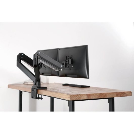 Digitus Soporte Monitor Duplo Mesa 15 a 35" VESA 75x75 a 100x100 Máx 15Kg