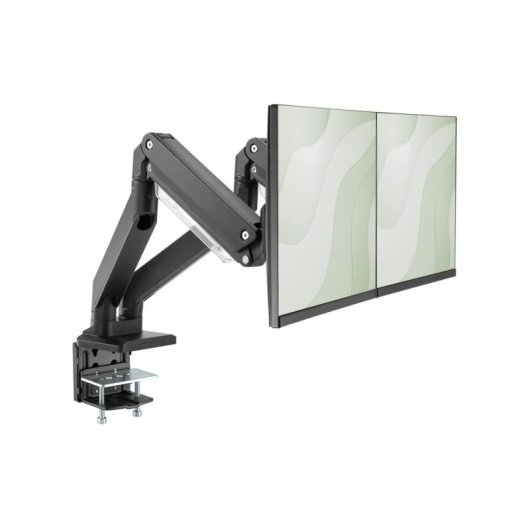 Digitus Soporte Monitor Duplo Mesa 15 a 35" VESA 75x75 a 100x100 Máx 15Kg