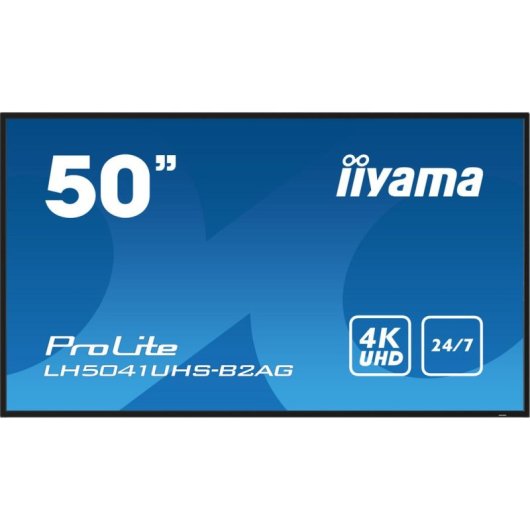 Ecran PC iiyama LH5041UHS-B2AG 50" UltraHD 4K 60Hz VA XL Contraste Son Intégré