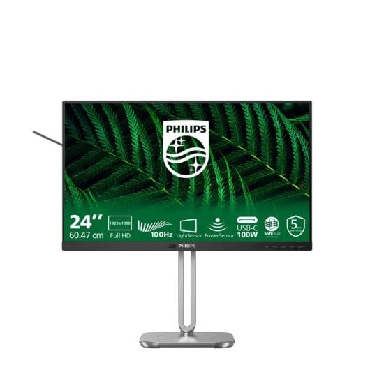 Monitor Philips 5000 Series 24B2G5301/00 23,8" FullHD 60Hz IPS USB-C Altura Ajustable