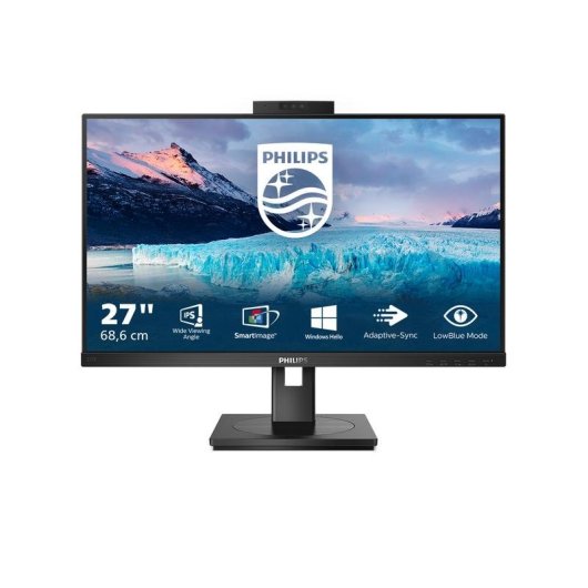 Monitor Philips S Line 272S1MH 27" FullHD 75Hz IPS Webcam Altura Ajustável
