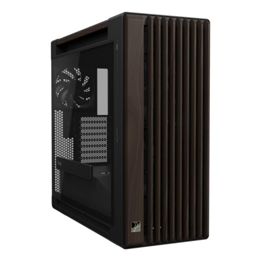 Caixa PC ASUS ProArt PA602 Wood Edition Preta Vidro Templado Torre Midi