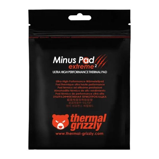 Parche térmico Thermal Grizzly Minus Pad extreme 2 20x120x2 mm Gris 2 piezas