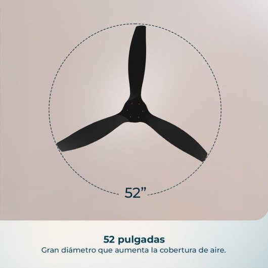 Ventilador de Techo Cecotec EnergySilence Aero 5400 40W 6 Velocidades Mando Luz Temporizador