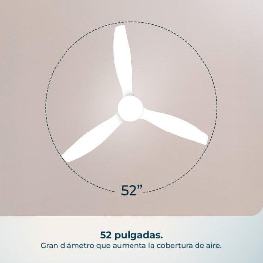 Ventilador de Techo Cecotec EnergySilence Aero 5600 40W 6 Velocidades Mando Luz LED Temporizador