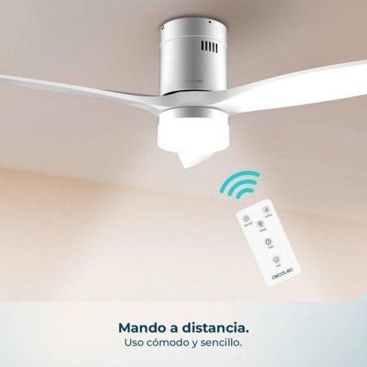 Ventilador de Techo Cecotec EnergySilence Aero 5600 40W 6 Velocidades Mando Luz LED Temporizador