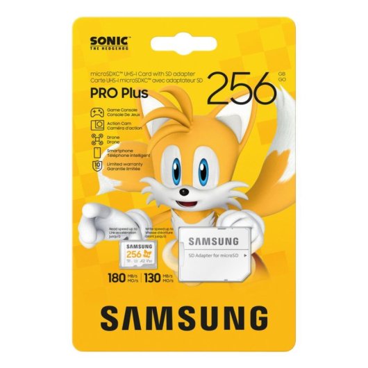 Tarjeta MicroSD Samsung MB-MD256S 256 GB UHS-I Clase 10 V30 A2