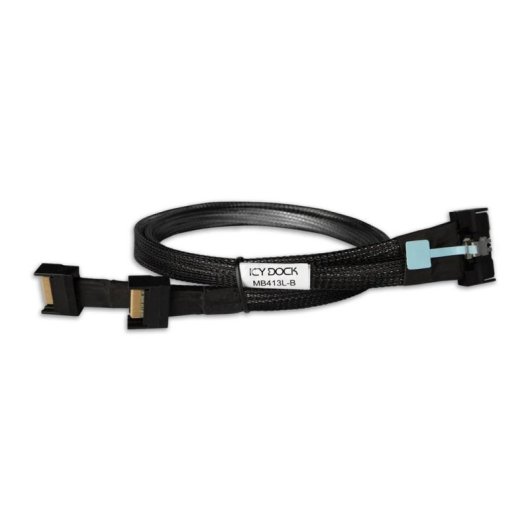 Cable Adaptateur SAS Icydock MB413L-B Noir 50 cm