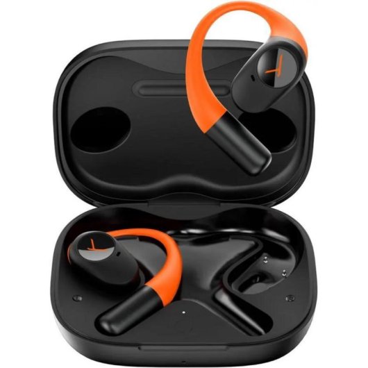 Auriculares Beyerdynamic AMIRON 200 inalámbricos Bluetooth para deporte, micrófono y IP54, negro y naranja