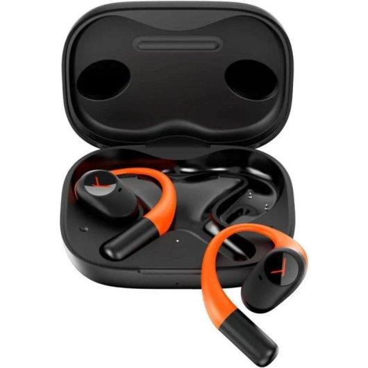 Auriculares Beyerdynamic AMIRON 200 inalámbricos Bluetooth para deporte, micrófono y IP54, negro y naranja