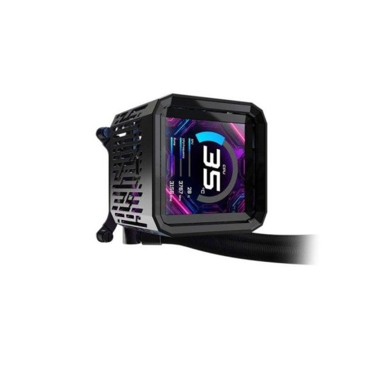 Refrigeração Líquida Asrock Phantom Gaming 360mm 3 Ventoinhas LED LCD
