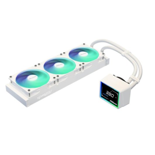 Refrigerazione Liquida AsRock Challenger White 360mm 3 Ventole LED