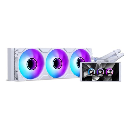 Refrigeración Líquida Phanteks Glacier One 360M25 LCD 397mm 3 Ventiladores LED
