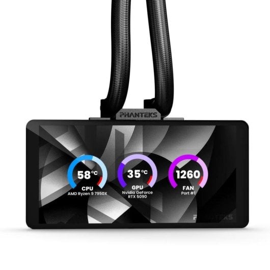Refrigeração Líquida Phanteks Glacier One 360M25 LCD 360mm 3 Ventoinhas RGB