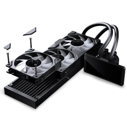 Refrigeração Líquida Phanteks Glacier One 360M25 LCD 360mm 3 Ventoinhas RGB