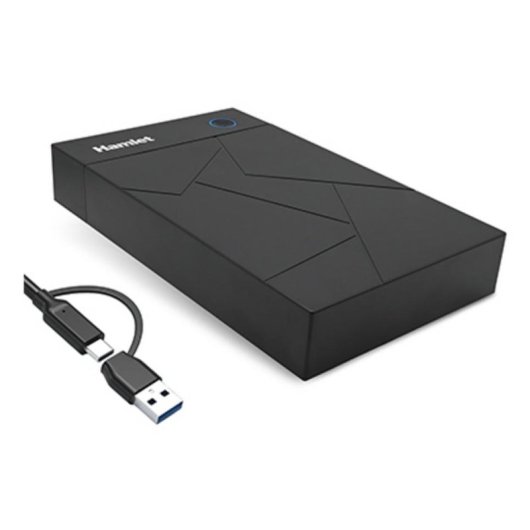 Caja PC Hamlet HXD3U6G-AC 3.5" Plástico Negro USB-C y USB-A