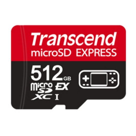 Tarjeta microSD Transcend USD710S 512 GB 900 MB/s Rojo Negro